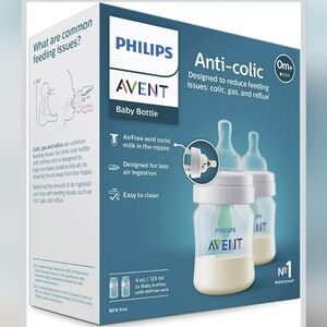 ‼️SAVE $5‼️ 2 4oz Philips AVENT Anticolic Bottles